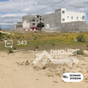 343 متر للبيع طريق رقادة - Terrain 343 metre a ragada kairouan