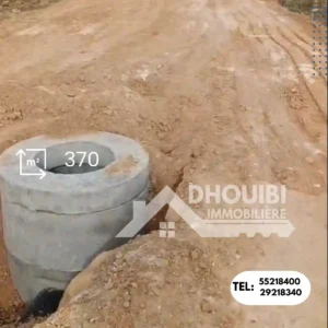 370 متر للبيع بطريق حفوز – terrain residentiel a vendre kairouan 370