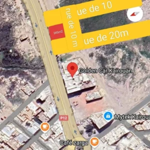 للبيع ارض بطريق سوسة على الطريق الرئيسي